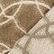 Brown-Beige-Silver Abstract Trellis Pile Velvet Jacquard Decorating Fabric By the Yard